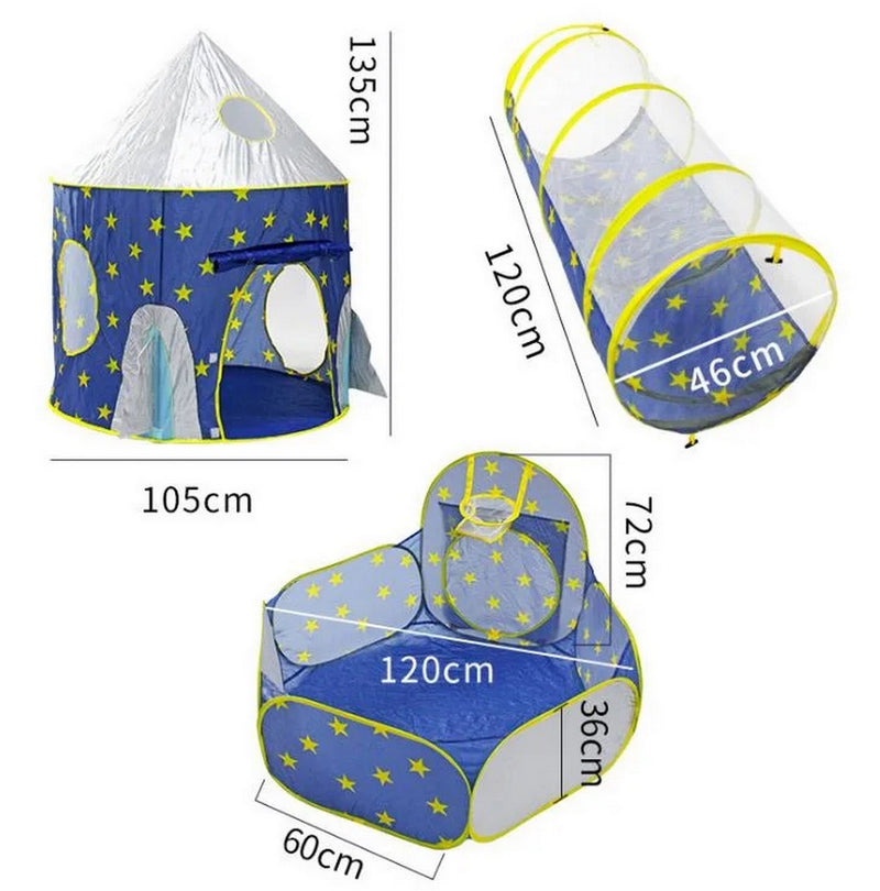 Carpa Camping Set Campamento Infantil Unisex Tunel Pelotas