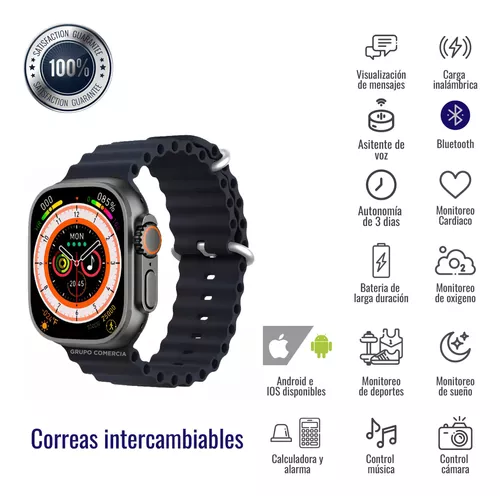 Smartwatch T10 Ultra Contesta Llamadas Bluetooth